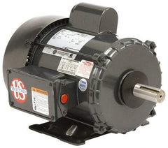 US Motors - 7-1/2 hp, TEFC Enclosure, No Thermal Protection, 3,495 RPM, 230/460 Volt, 60 Hz, Three Phase Standard Efficient Motor - Size 213 Frame, Rigid Mount, 1 Speed, Ball Bearings, 19.5/9.8 Full Load Amps, F Class Insulation, Reversible - Exact Industrial Supply