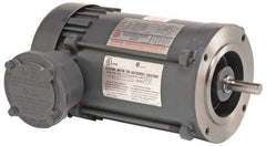US Motors - 7-1/2 hp, TEFC Enclosure, No Thermal Protection, 1,740 RPM, 230/460 Volt, 60 Hz, Three Phase Standard Efficient Motor - Size 213 Frame, C-Face Mount, 1 Speed, Ball Bearings, 20.2/10.1 Full Load Amps, F Class Insulation, Reversible - Exact Industrial Supply