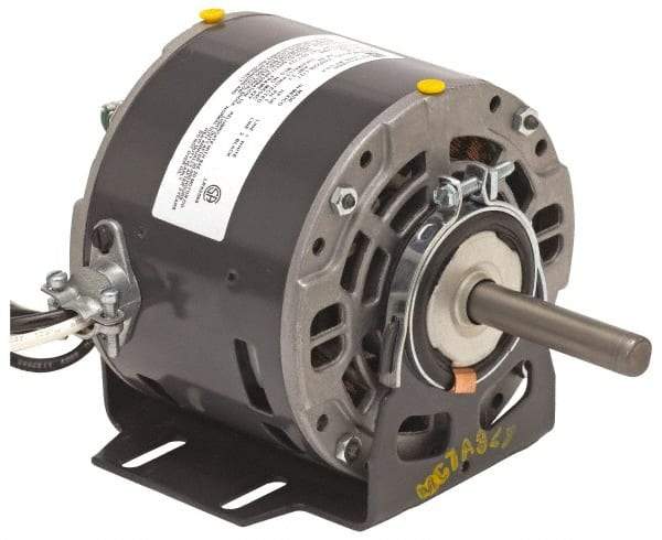 US Motors - 1/20 hp, ODP Enclosure, Auto Thermal Protection, 1,100 RPM, 208-230 Volt, 60 Hz, Industrial Electric AC/DC Motor - Size 42 Frame, Bracket Mount, 3 Speed, SAB Bearings, 0.55 Full Load Amps, A Class Insulation, CW Lead End - Exact Industrial Supply