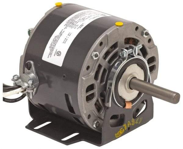 US Motors - 1/20 hp, ODP Enclosure, Auto Thermal Protection, 1,300 RPM, 230 Volt, 50 Hz, Industrial Electric AC/DC Motor - Size 48 Frame, Bracket Mount, 1 Speed, Sleeve Bearings, 1.3 Full Load Amps, A Class Insulation, CW Drive End - Exact Industrial Supply