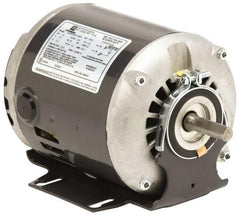 US Motors - 1/3 hp, ODP Enclosure, Auto Thermal Protection, 1,725 RPM, 115 Volt, 60 Hz, Industrial Electric AC/DC Motor - Size 56 Frame, Resilient Mount, 1 Speed, Sleeve Bearings, A Class Insulation, CW Drive End Rev - Exact Industrial Supply