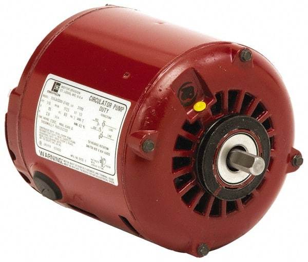 US Motors - 1/8 hp, ODP Enclosure, Auto Thermal Protection, 1,725 RPM, 115 Volt, 60 Hz, Industrial Electric AC/DC Motor - Size 48 Frame, Resilient Mount, 1 Speed, SAB/Sleeve Bearings, 4.0 Full Load Amps, B Class Insulation, CCW Lead End - Exact Industrial Supply