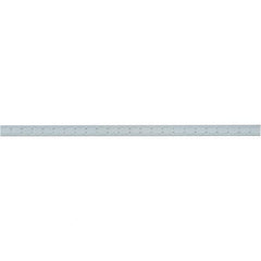 Starrett - 24 Inch Long Blade, 4R Graduation Combination Square Blade - Uncoated, Steel, 1/64, 1/32 1/16 and 1/8 Inch Graduation - Exact Industrial Supply