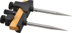 Starrett - 3 Inch Leg, Die Cast, Black Wrinkle Finish, Trammels - Includes (2) Heads, (2) Points, Pencil Socket - Exact Industrial Supply