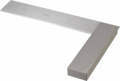 Starrett - 6" Blade Length, 4-5/16" Base Length Steel Square - 0.0002" Accuracy - Exact Industrial Supply