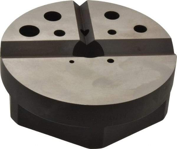 Starrett - 1 Piece Vise Bench Block - Alloy Steel, 1/8 - 7/8 Tapped Hole, 4-7/8" Wide, 1-1/2" High - Exact Industrial Supply