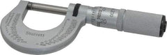 Starrett - 0 to 1" Range, 0.0001" Graduation, Mechanical Outside Micrometer - Friction Thimble, Accurate to 0.00005" - Exact Industrial Supply