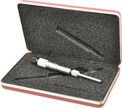 Starrett - 0 (Land Width) to 1 (Land Width)" Outside, Mechanical Groove Micrometer - Exact Industrial Supply