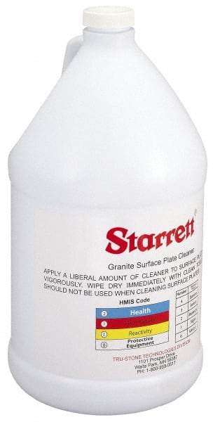 Starrett - 1 Gallon Inspection Surface Plate Cleaner - Bottle - Exact Industrial Supply