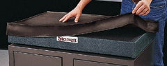 Starrett - 96 Inch Long x 48 Inch Wide Vinyl Inspection Surface Plate Cover - Black - Exact Industrial Supply