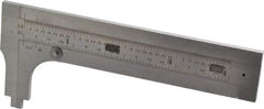 Starrett - 0 to 3-3/4" Stainless Steel Vernier Caliper - 1/64 & 1/32" Graduation, 1-3/8" Jaw Depth, 0.005" Accuracy, Includes Inside Diameter, Outside Diameter - Exact Industrial Supply