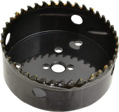 Starrett - 4-1/2" Diam, 1-5/8" Cutting Depth, Hole Saw - Carbide-Tipped Saw, Toothed Edge - Exact Industrial Supply