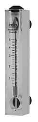 King - 1/2" F Port Block Style, Panel Mount Flowmeter - 125 Max psi, 8.2 SCFM, Acrylic - Exact Industrial Supply