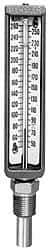 WGTC - 40 to 260°F, Back Angle Industrial Thermometer - 2 Inch Stem Length - Exact Industrial Supply