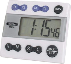 General - 4 Channel Timer - White - Exact Industrial Supply