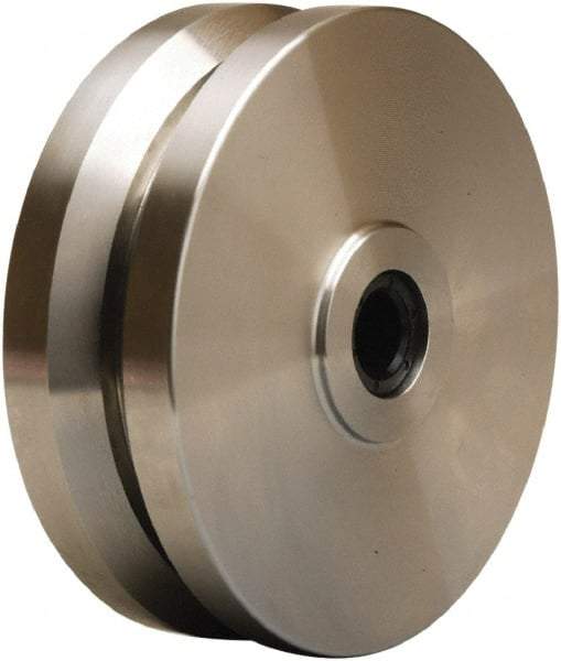 Hamilton - 6 Inch Diameter x 2 Inch Wide, Stainless Steel Caster Wheel - 1,000 Lb. Capacity, 2-1/4 Inch Hub Length, 3/4 Inch Axle Diameter, Delrin Bearing - Exact Industrial Supply