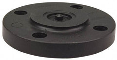 NIBCO - 1-1/2" Pipe, 5" OD, Polypropylene Blind Pipe Flange - Schedule 80, Black - Exact Industrial Supply