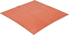 Made in USA - 12" x 12" x 3/16" Orange-Red Silicone Sheet - Exact Industrial Supply