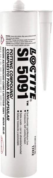 Loctite - 10.1 oz Cartridge Silicone - 0.33 min Working Time - Exact Industrial Supply