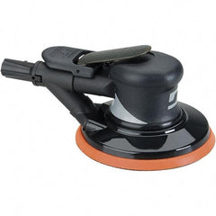 Dynabrade - 12,000 OPM, 18 CFM Air Consumption, Palm Air Orbital Sander - Round Pad, 1/4 NPT Inlet - Exact Industrial Supply