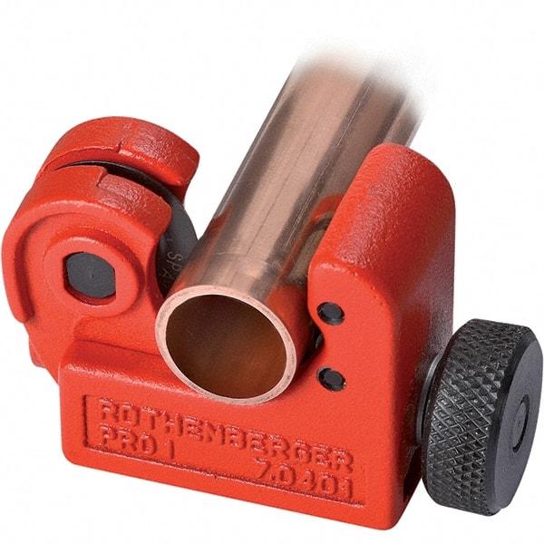 Rothenberger - 1/8" to 5/8" Pipe Capacity, Tube Cutter - Cuts Copper, 2" OAL - Exact Industrial Supply