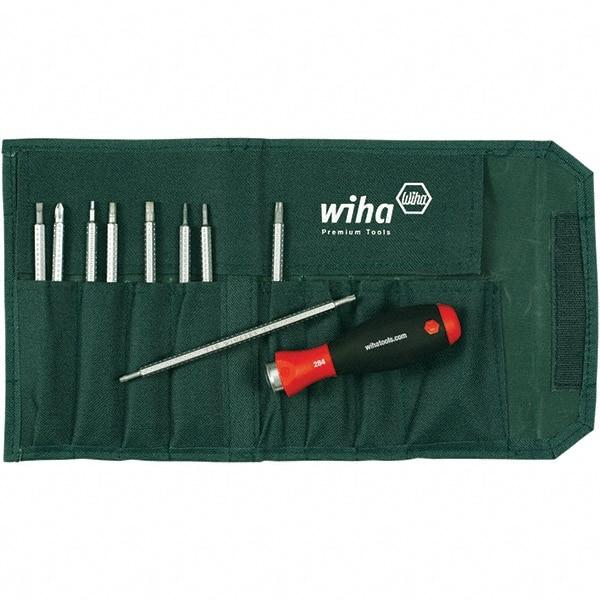 Wiha - Interchangeable Bit Screwdriver Handle - Phillips, Torx & Square Tip - Exact Industrial Supply