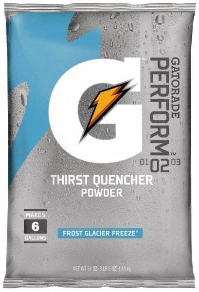 Gatorade - 51 oz Pack Glacier Freeze Activity Drink - Powdered, Yields 6 Gal - Exact Industrial Supply