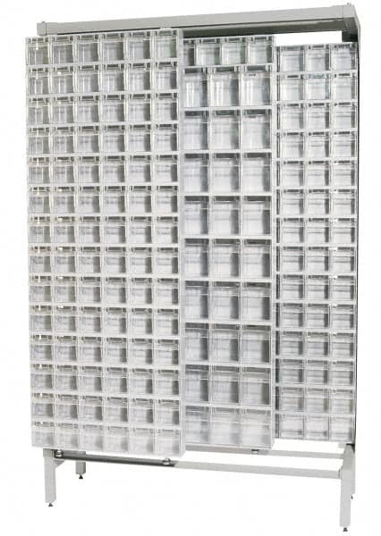Quantum Storage - 3,000 Lb Capacity, 16" Deep x 48" Wide x 67" High, Steel Floor Rack - Exact Industrial Supply