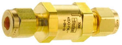 Parker - 3,000 Max psi, 1/4" Pipe, Brass Instrumentation Filter - Micro Rating 1, Viton Seal - Exact Industrial Supply