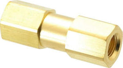 Parker - 3,000 Max psi, 1/8" Pipe, FNPT x FNPT End Connections, Brass Instrumentation Filter - Micro Rating 1, Viton Seal - Exact Industrial Supply