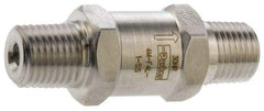 Parker - 6,000 Max psi, 1/8" Pipe, MNPT x MNPT End Connections, Stainless Steel Instrumentation Filter - Micro Rating 1, 316 Grade, Viton Seal - Exact Industrial Supply