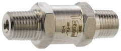 Parker - 6,000 Max psi, 1/4" Pipe, MNPT x MNPT End Connections, Stainless Steel Instrumentation Filter - Micro Rating 1, 316 Grade, Viton Seal - Exact Industrial Supply