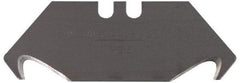 Stanley - 100 Piece Carbon Steel Hook Blade - 2-1/16" OAL, 0.024" Blade Thickness - Exact Industrial Supply