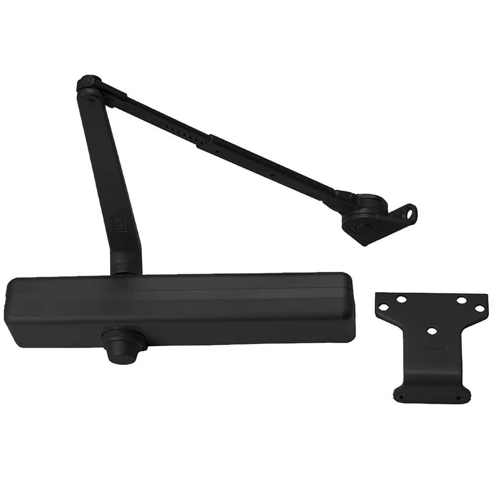 Door Closer Damper: 200 lb Load Capacity Plastic, Non-Handed