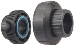 NIBCO - 1" Polypropylene Plastic Pipe Socket Union - Schedule 80, S x S End Connections - Exact Industrial Supply