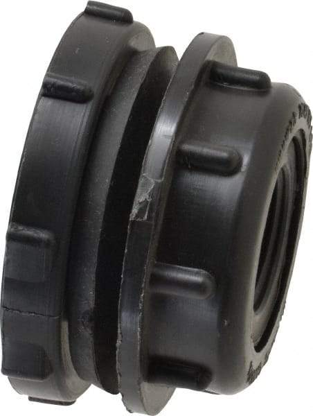 NIBCO - 3/4" Polypropylene Plastic Pipe Tank Adapter - Schedule 80, Tank x FPT End Connections - Exact Industrial Supply