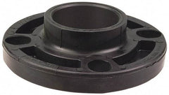 NIBCO - 3" Pipe, 7-1/2" OD, Polypropylene Threaded Pipe Flange - Schedule 80, Black - Exact Industrial Supply