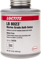 Loctite - 16 oz Brush Top Anti-Seize Anti-Seize Lubricant - Calcium Sulfonate, 2,400°F - Exact Industrial Supply