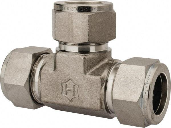 Ham-Let - 3/4" OD, Grade 316Stainless Steel Union Tee - Comp x Comp x Comp Ends - Exact Industrial Supply