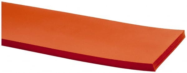 Sheet Roll: Silicone Rubber, 2″ Wide, Orange-Red Durometer 30