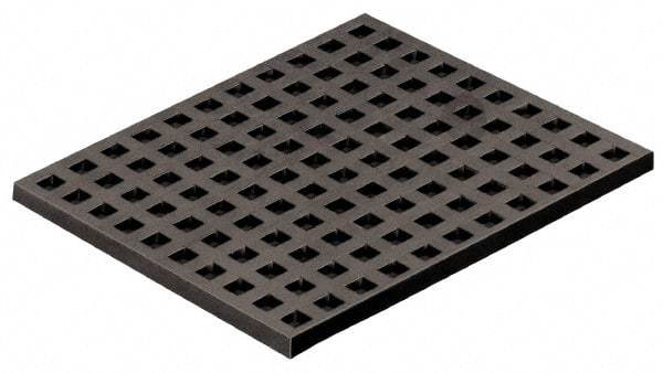 Mason Ind. - 18" Long x 18" Wide x 5/16" Thick, Nitrile, Machinery Leveling Pad & Mat - Brown - Exact Industrial Supply