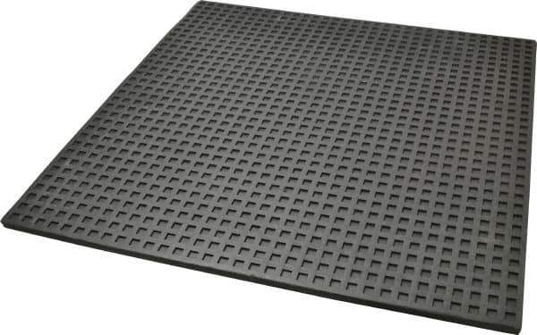 Mason Ind. - 18" Long x 18" Wide x 5/16" Thick, Nitrile, Machinery Leveling Pad & Mat - Black - Exact Industrial Supply