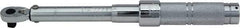 Proto - 3/8" Drive Micrometer Type Ratchet Head Torque Wrench - 200 In/Lb to 119 N/m Torque, 15-1/2" OAL, 5 In/Lb Graduation, Ratchet Head - Exact Industrial Supply