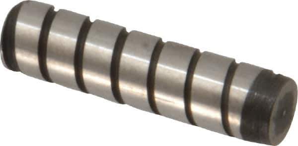 Holo-Krome - 5/16" Diam x 1-1/4" Pin Length 4000 Alloy Steel Pull Out Dowel Pin - Black Luster Finish, C 47-58 & C 60 (Surface) Hardness, 1 Beveled & 1 Threaded End - Exact Industrial Supply