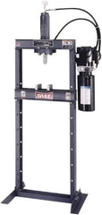 Dake - 10 Ton Hydraulic Shop Press - 10 Inch Stroke, 1 HP, Single Phase - Exact Industrial Supply