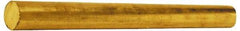 Value Collection - 7/8 Inch Diameter x 6 Ft. Long, Brass Round Rod - Alloy 360 - Exact Industrial Supply