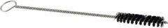 Brush Research Mfg. - 2-1/2" Long x 1/2" Diam Nylon Tube Brush - 10" OAL, 0.012" Filament Diam, 0.168" Shank Diam - Exact Industrial Supply