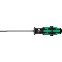 Wera - 3mm Solid Shaft Nutdriver - Cushion Grip Handle, 223mm OAL - Exact Industrial Supply