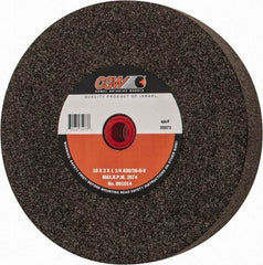 Camel Grinding Wheels - 36 Grit Aluminum Oxide Bench & Pedestal Grinding Wheel - 10" Diam x 1-1/4" Hole x 2" Thick, O Hardness, Very Coarse Grade , Bond - Exact Industrial Supply