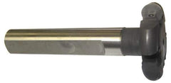 Cutting Tool Technologies - Shank Connection, 3/16" Cutting Width, 1/2" Depth of Cut, 2" Cutter Diam, Indexable Slotting Cutter - 1" Shank Diam, RT Toolholder, RDC 1.51.5 Insert - Exact Industrial Supply